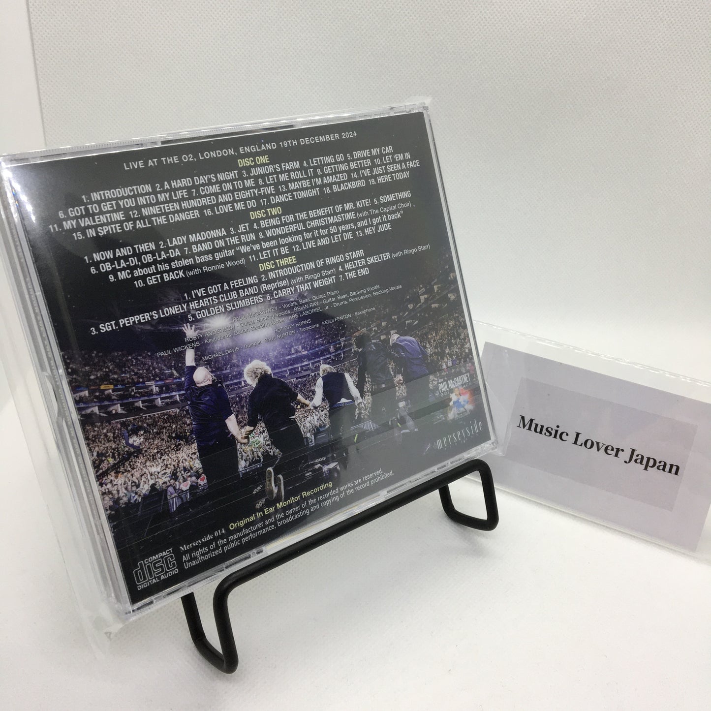 PAUL McCARTNEY / LONDON 2024 2ND NIGHT ‘GOT BACK’ FINAL SHOW ORIGINAL IN EAR MONITOR RECORDING (3CD)
