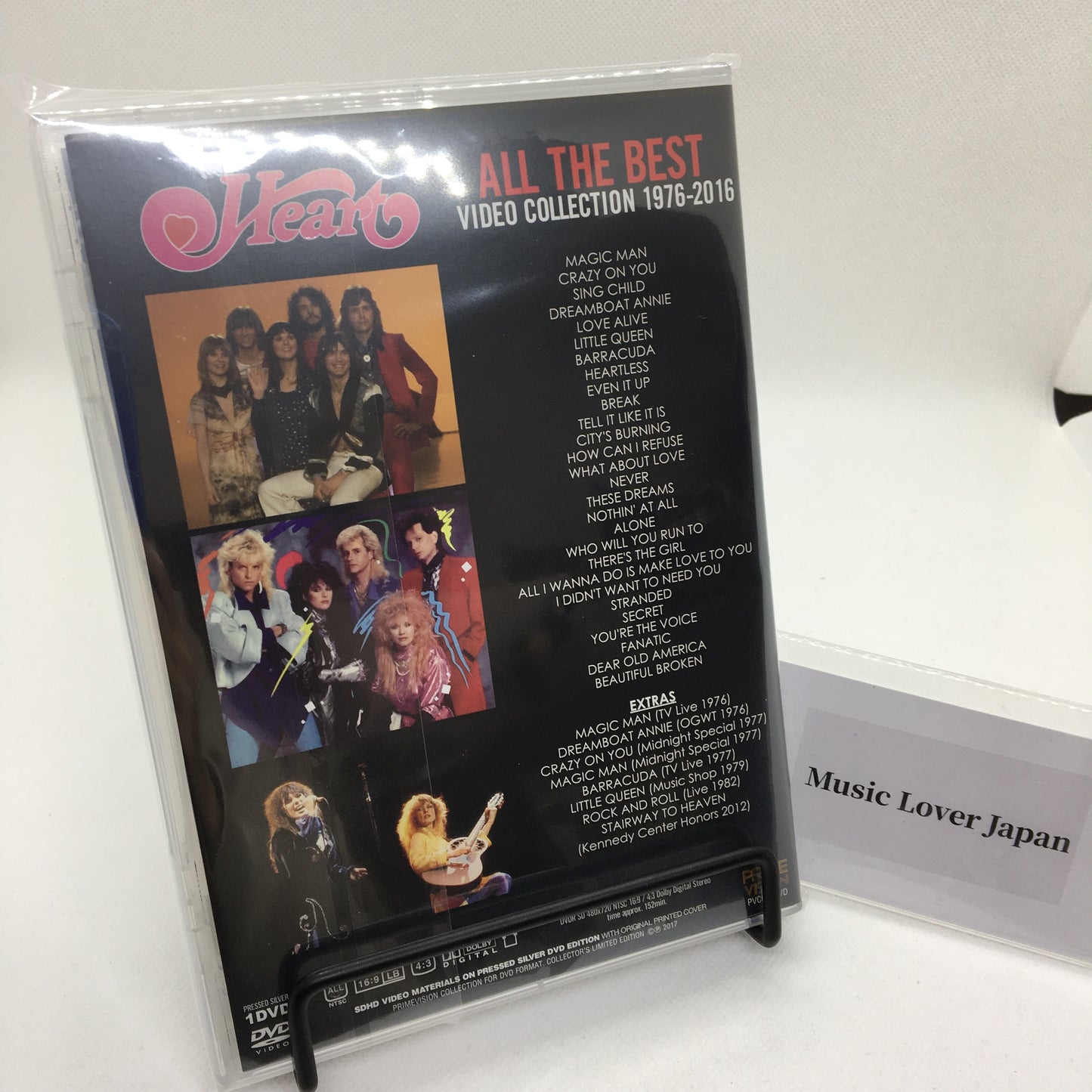 Heart All The Best Video Collection 1976-2016 Factory Pressed DVD 36 Tracks