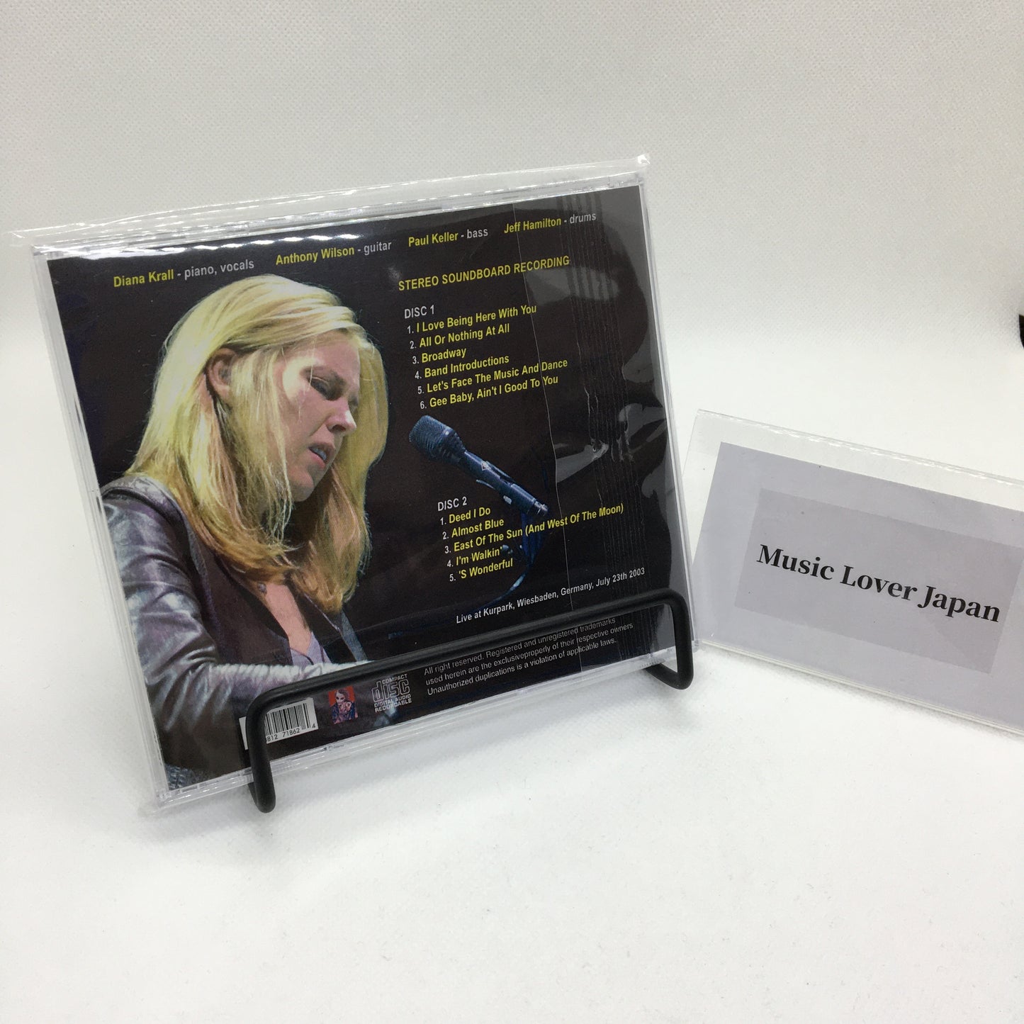 Diana Krall / Germany 2003 STEREO SOUNDBOARD (2CDR)