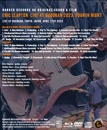 定番 洋楽 ERIC CLAPTON BUDOKAN 2023 4CD Tarantura 洋楽 - blogs 