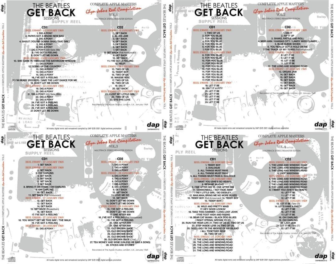 THE BEATLES / GET BACK SESSIONS TWICKENHAM & COMPLETE APPLE MASTERS & ALL THESE YEARS ANTHOLOGY VOL1-8 16 Set (32CD Set)