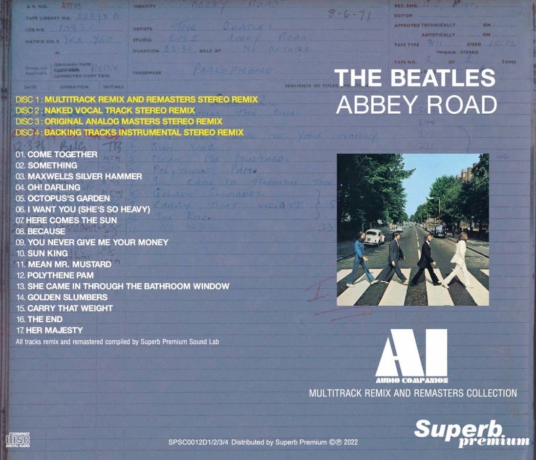 THE BEATLES / AI AUDIO COMPANION 3 Titles 8CD Set MAGICAL MYSTERY TOUR ABBEY ROAD LET IT BE