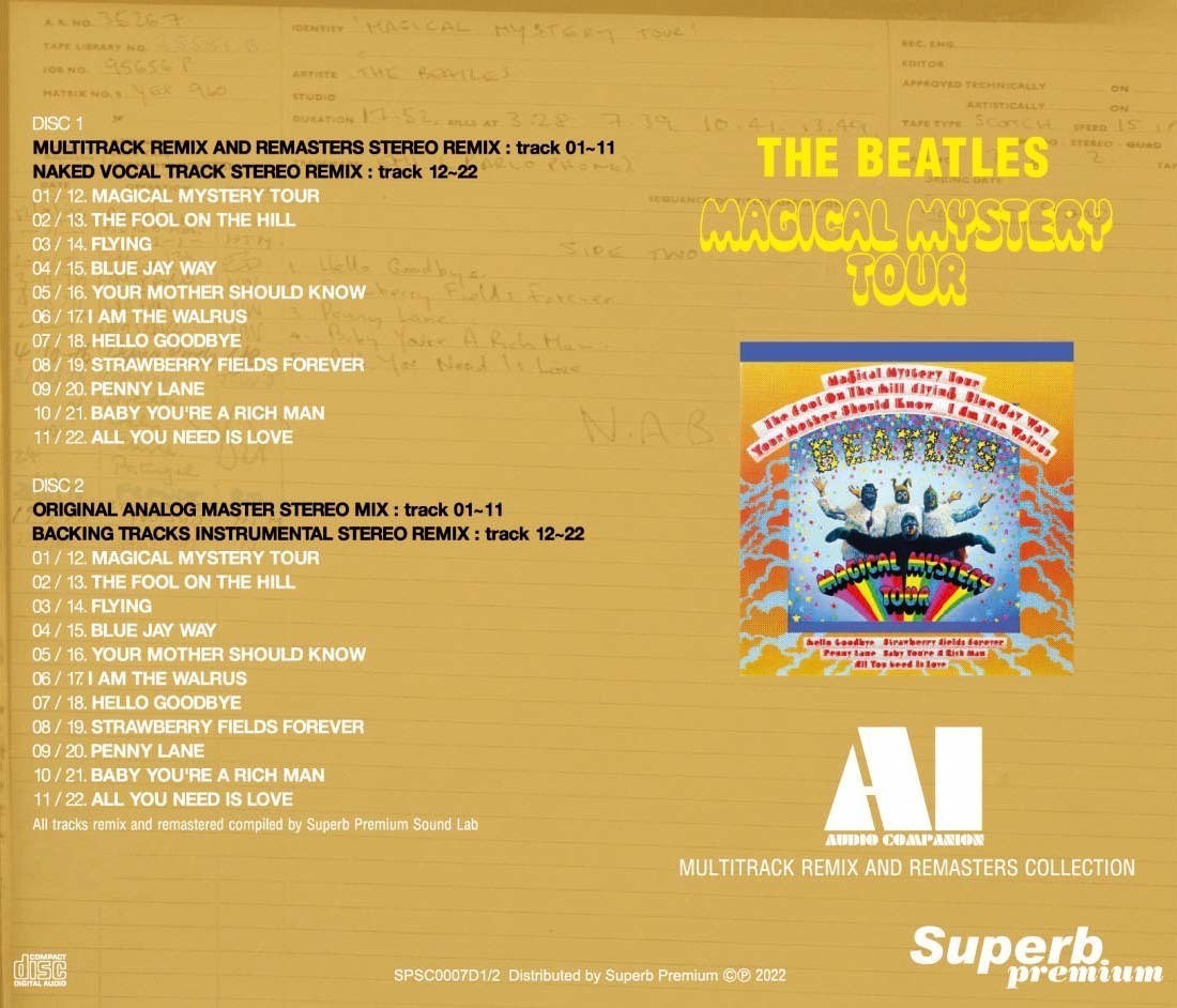 THE BEATLES / AI AUDIO COMPANION 3 Titles 8CD Set MAGICAL MYSTERY TOUR ABBEY ROAD LET IT BE