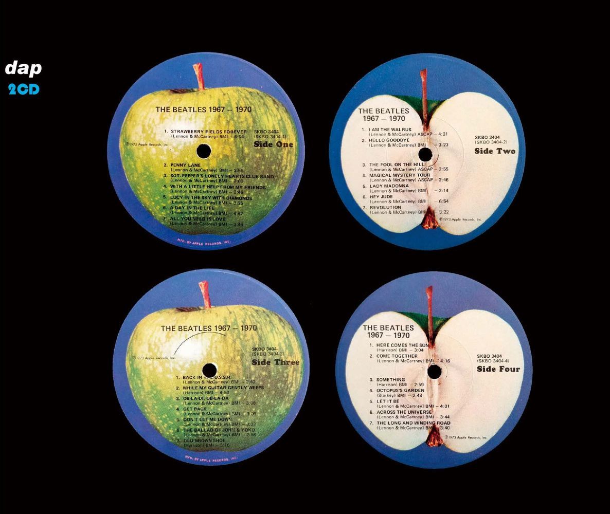 THE BEATLES / 1962-1966 (red) & 1967-1970 (blue) THE CAPITOL ALBUM MASTERS (2CD+2CD)