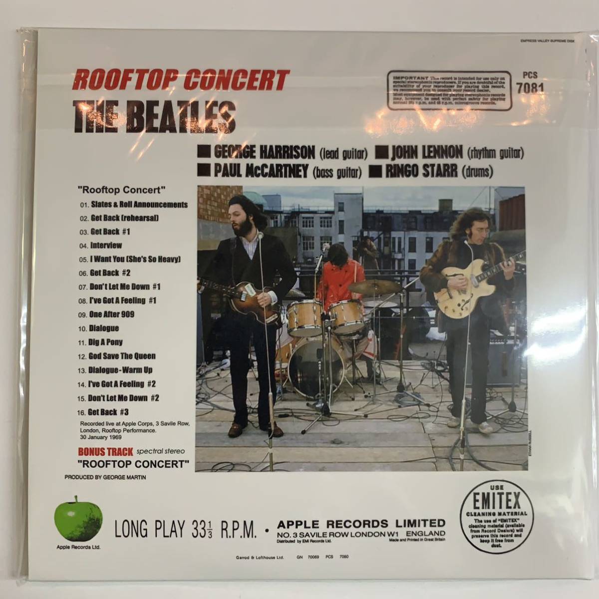 THE BEATLES / ROOFTOP CONCERT (1CD)