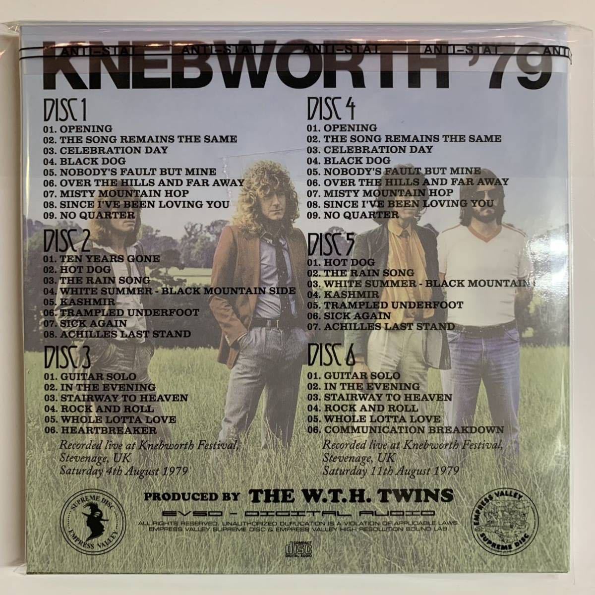 LED ZEPPELIN / KNEBWORTH ‘79 (6CD) Empress Valley