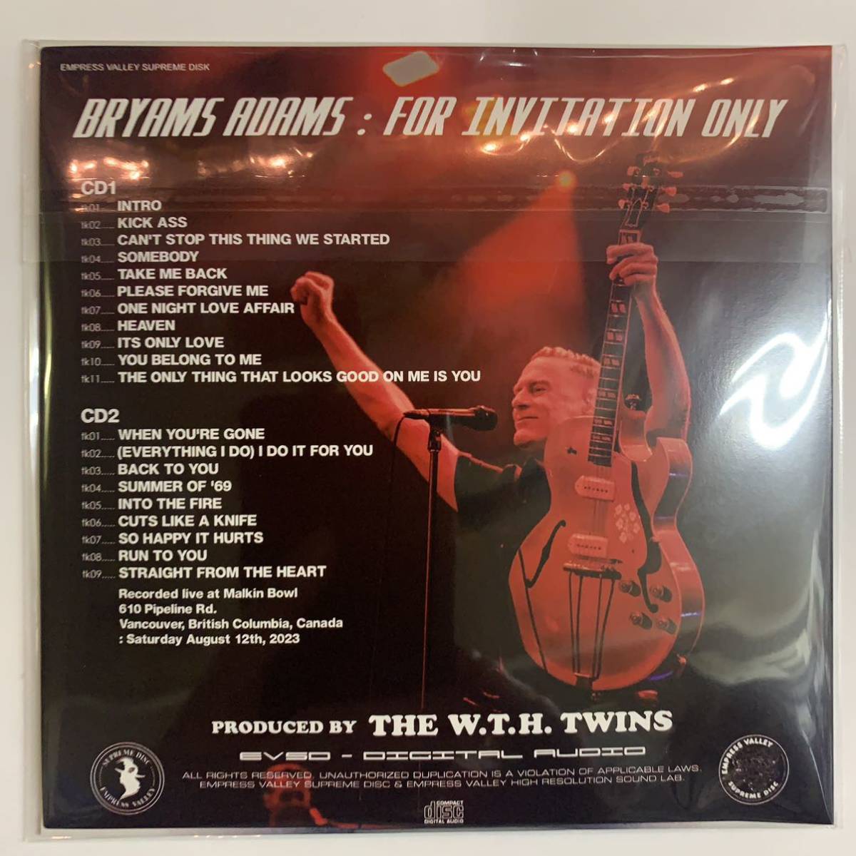 BRYAN ADAMS / FOR INVITATION ONLY (2CD)