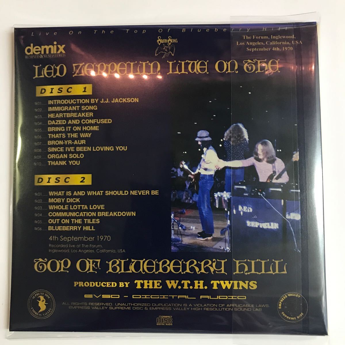 LED ZEPPELIN / LIVE ON THE TOP OF BLUEBERRY HILL (2CD) – Music Lover Japan