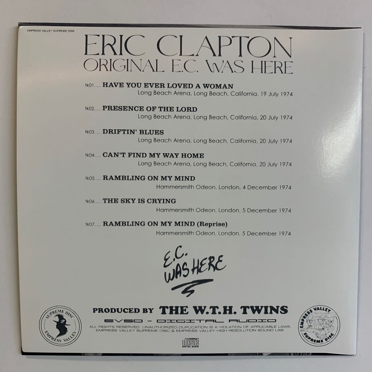 ERIC CLAPTON / ORIGINAL EC WAS HERE (1CD)