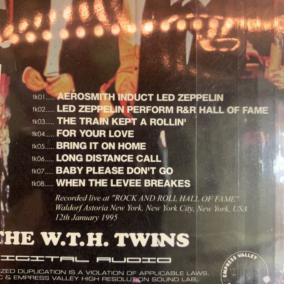 LED ZEPPELIN, STEVEN TYLER, JOE PERRY & NEIL YOUNG / PURE CHEMISTRY Hall Of Fame Special 1995 1CD Soundboard