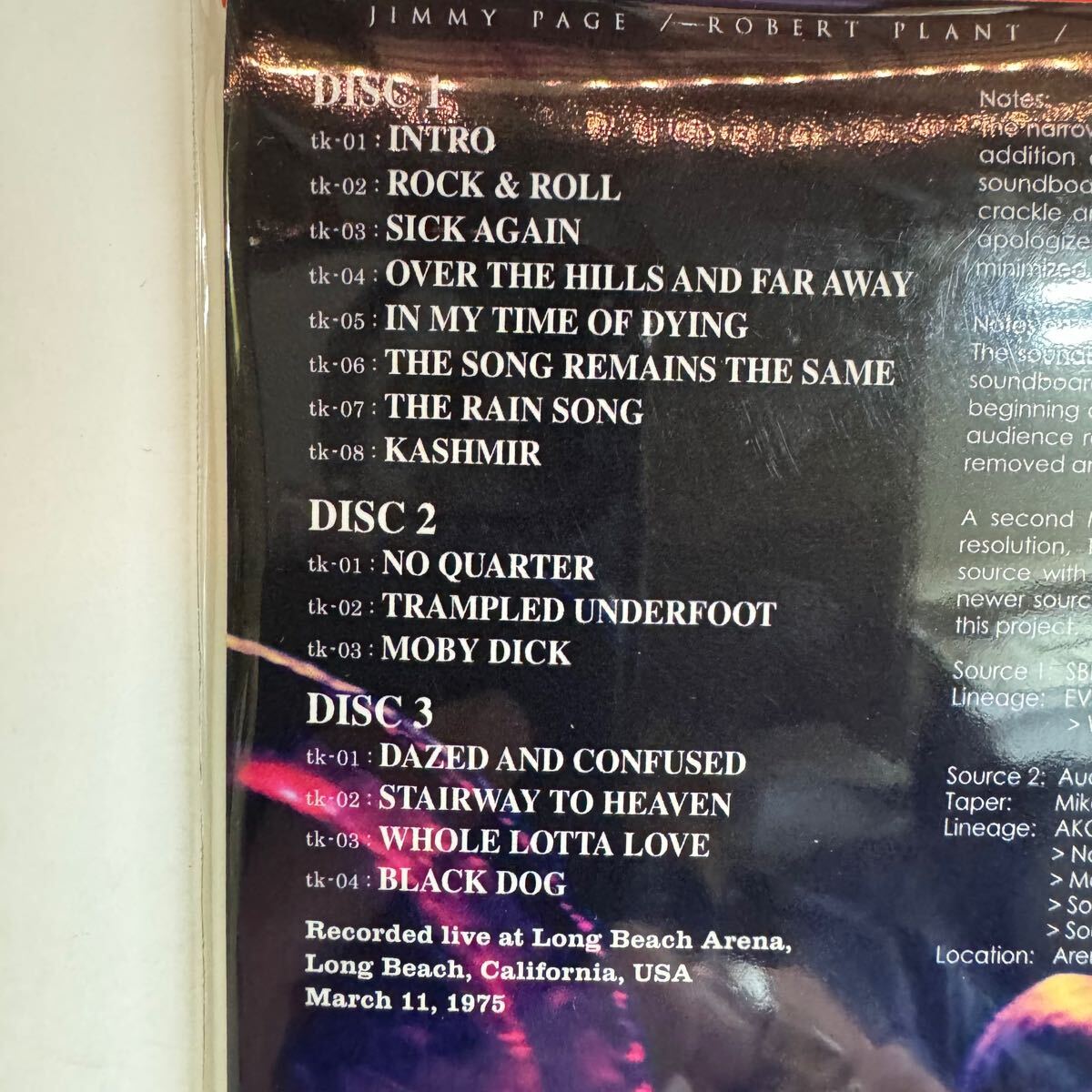 LED ZEPPELIN / LONG BEACH ARENA MATRIX (3CD)