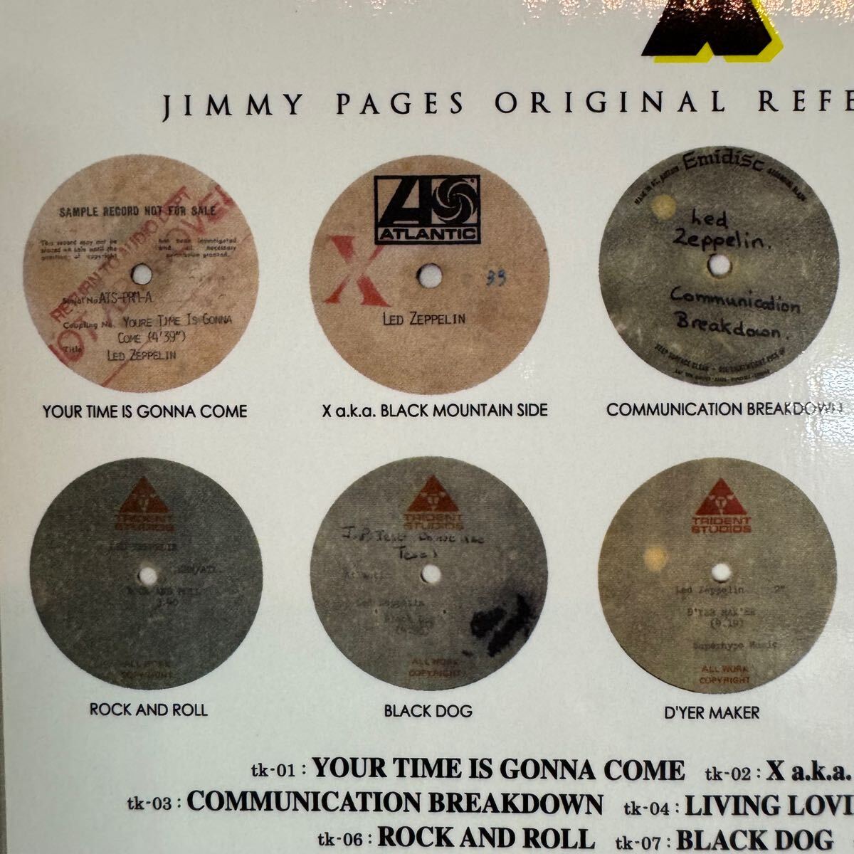 LED ZEPPELIN / X ACETATE MASTERS (1CD) Empress Valley