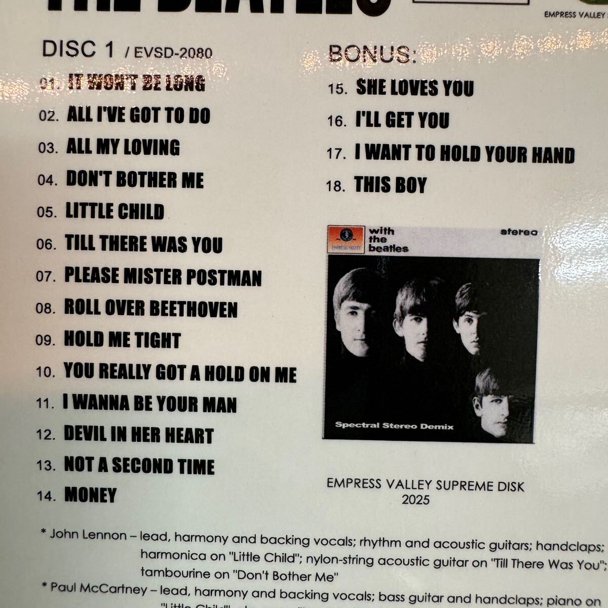 THE BEATLES / WITH THE BEATLES - DEMIX Prof Stoned Version (1CD) Empress Valley Supreme Disk