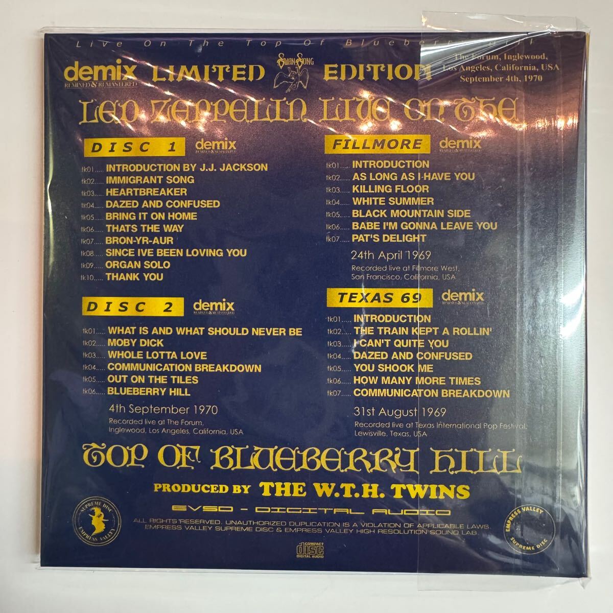 LED ZEPPELIN / LIVE ON THE TOP OF BLUEBERRY HILL (7CD)