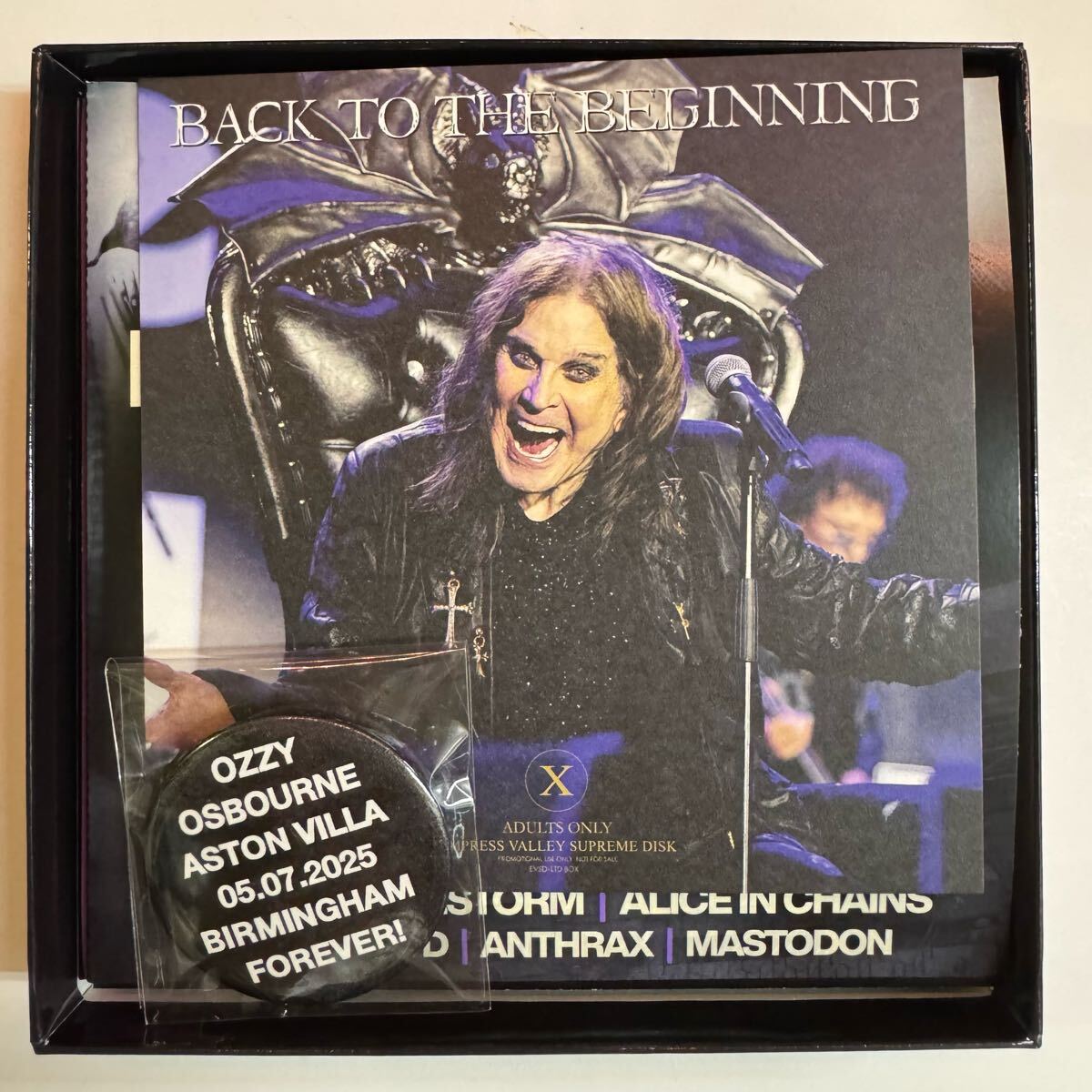 BLACK SABBATH / THE LAST SUPPER Back To The Beginning Last Show Stereo Soundboard 6CD Button badges Limited Box Set