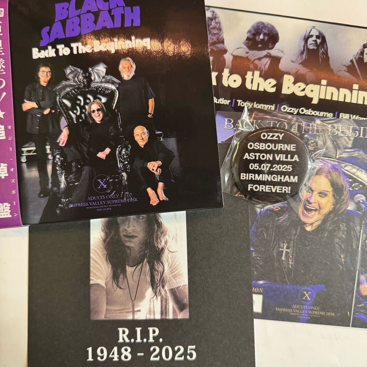 BLACK SABBATH / THE LAST SUPPER Back To The Beginning Last Show Stereo Soundboard 6CD Button badges Limited Box Set