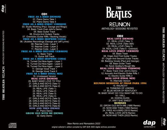 THE BEATLES / REUNION ANTHOLOGY SESSIONS REVISITED (2CD)
