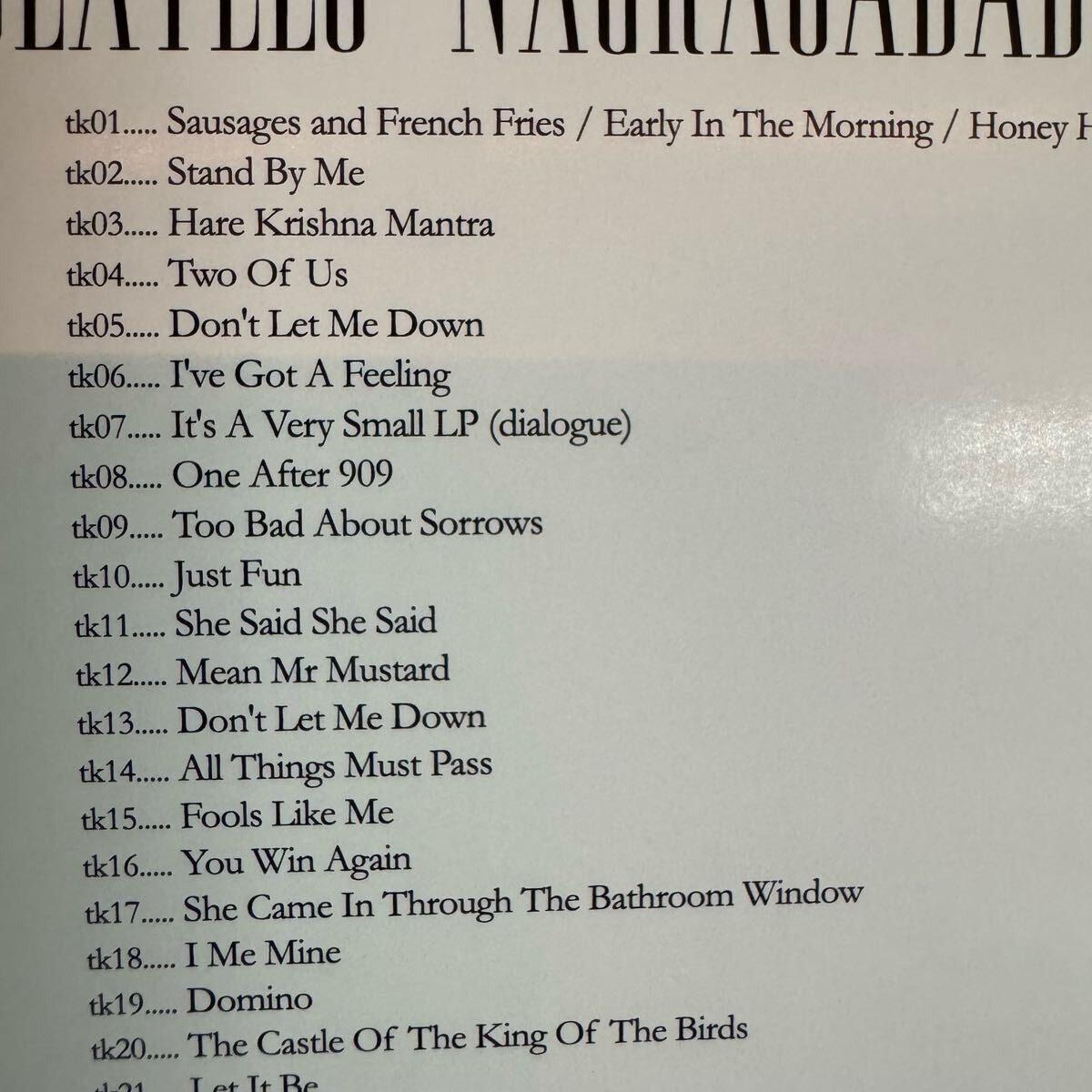 THE BEATLES / NAGRACADABRA (1CD) DEMIX Empress Valley New