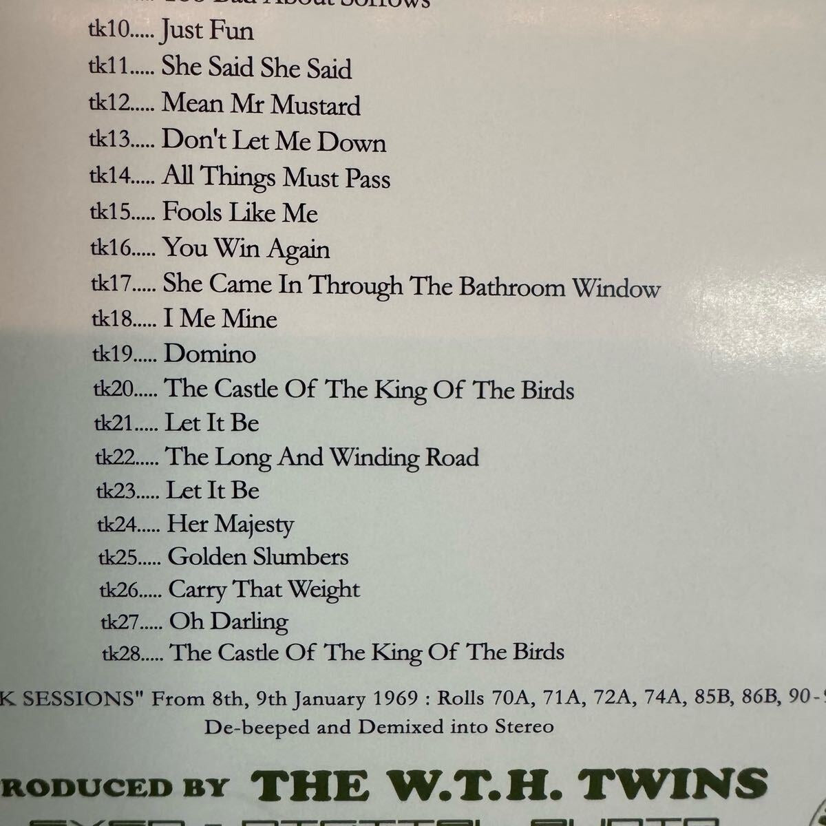 THE BEATLES / NAGRACADABRA (1CD) DEMIX Empress Valley New