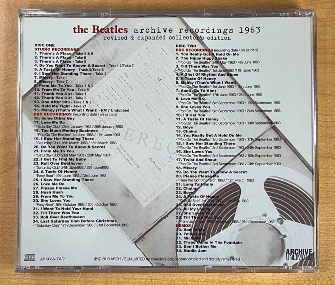 The Beatles Archive Recordings 1963 Collector's Edition 2CD Factory Silver Discs