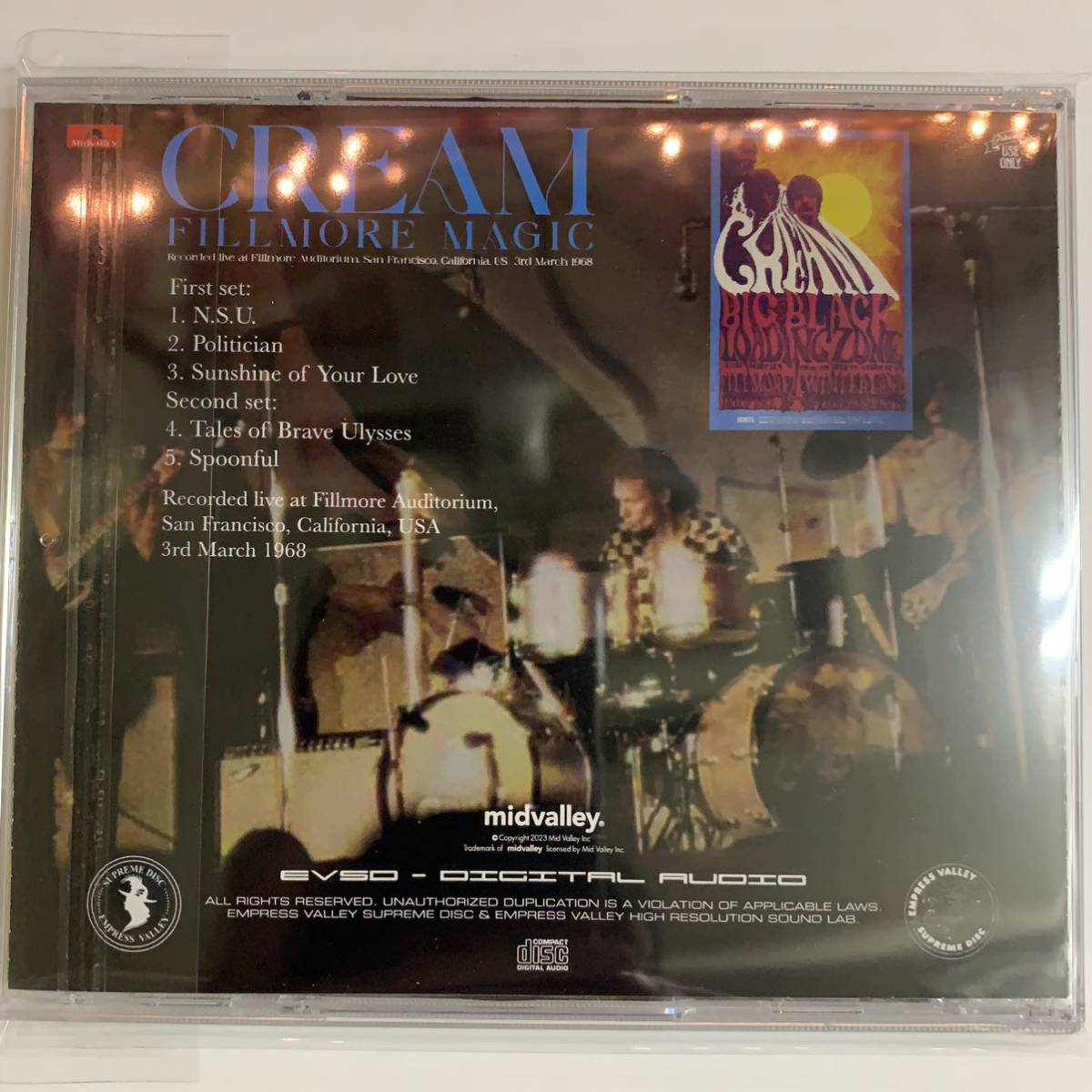 Cream / Fillmore Magic (1CD)