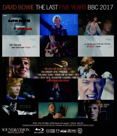 DAVID BOWIE / THE LAST FIVE YEARS (1BDR)