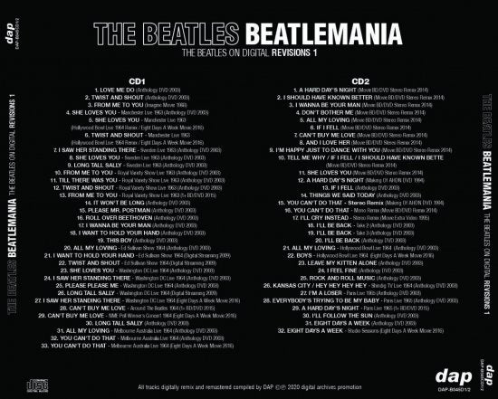 THE BEATLES / THE BEATLES ON DIGITAL REVISIONS 1-4 8CD
