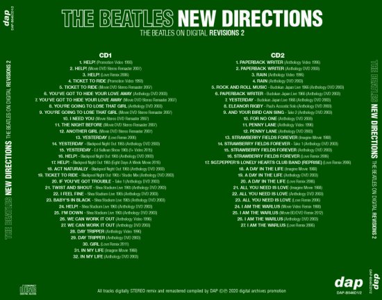THE BEATLES / THE BEATLES ON DIGITAL REVISIONS 1-4 8CD