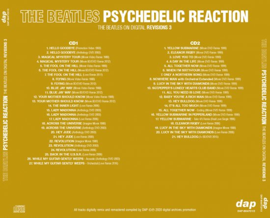 THE BEATLES / THE BEATLES ON DIGITAL REVISIONS 1-4 8CD