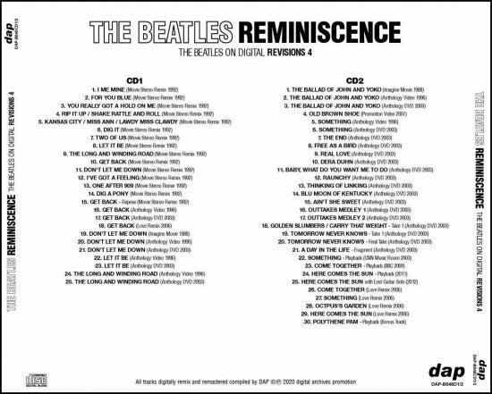THE BEATLES / THE BEATLES ON DIGITAL REVISIONS 1-4 8CD