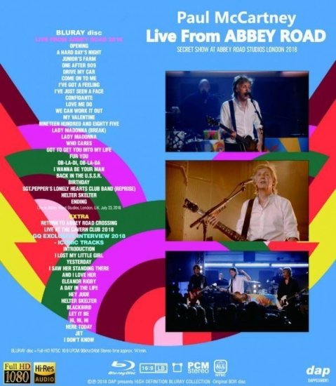PAUL McCARTNEY / LIVE FROM ABBEY ROAD (1BDR)