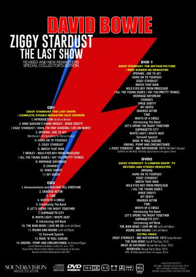DAVID BOWIE / ZIGGY STARDUST THE LAST SHOW (2CD+2DVD) – Music 