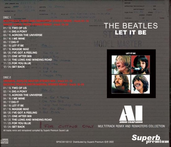 THE BEATLES / LET IT BE : AI - AUDIO COMPANION (2CD) – Music Lover Japan