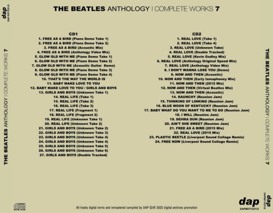 THE BEATLES / ANTHOLOGY COMPLETE WORKS 7 (2CD) – Music Lover Japan