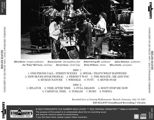 MILES DAVIS / 2023 UPGRADE VERSION CONCERT IN MUNICH 1987 (2CDR)
