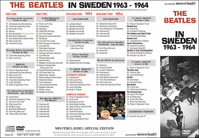 THE BEATLES / THE BEATLES IN SWEDEN 1963-1964 【2CD+2DVD with 