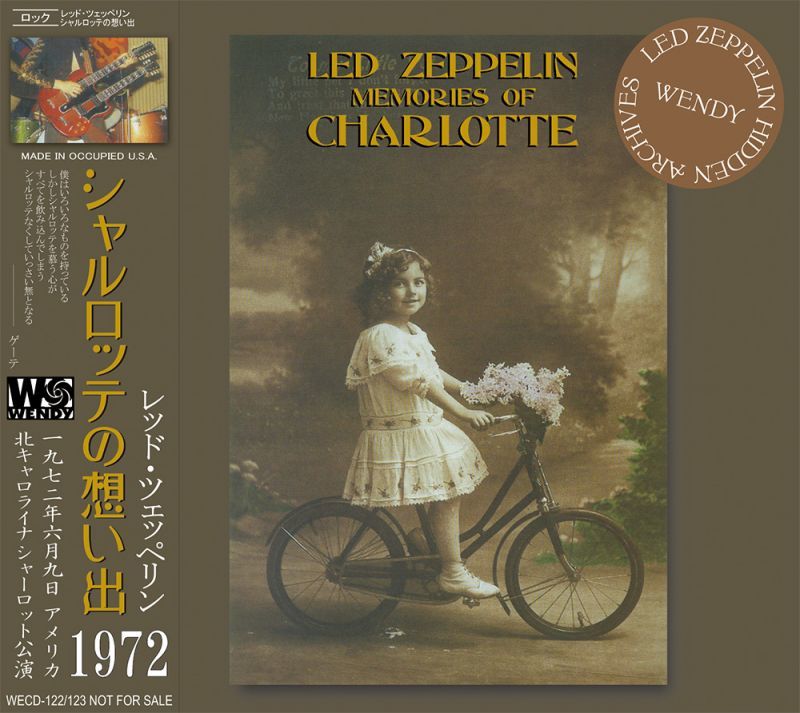 LED ZEPPELIN / MEMORIES OF CHARLOTTE 【2CD】 – Music Lover Japan