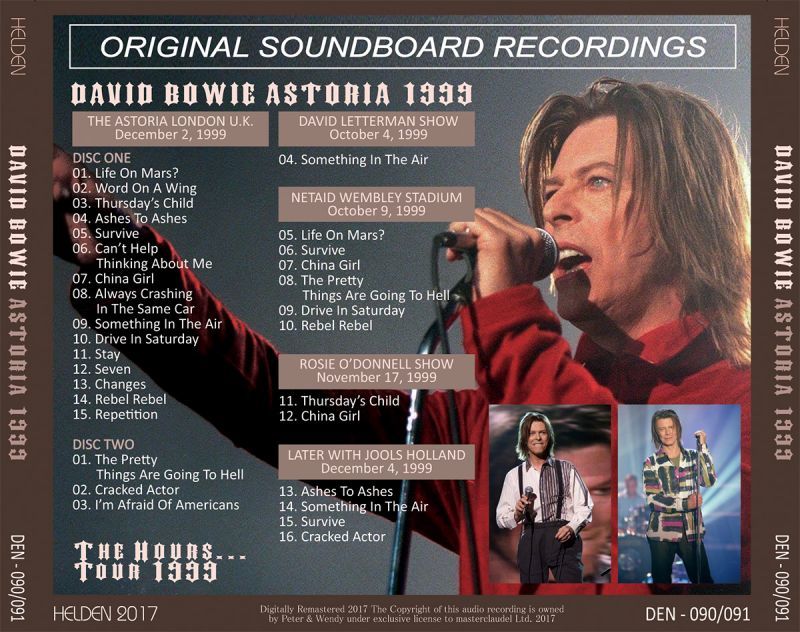 DAVID BOWIE / ASTORIA 1999 【2CD】