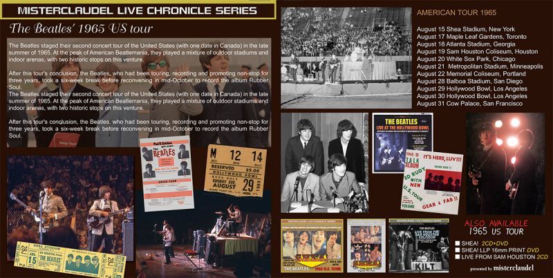 THE BEATLES / NORTH AMERICAN TOUR 1965 【2CD+2DVD】 – Music Lover 