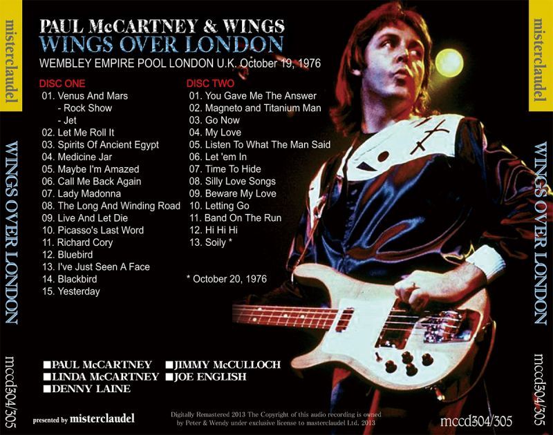 PAUL McCARTNEY / WINGS OVER LONDON 1976 【2CD】 – Music Lover Japan