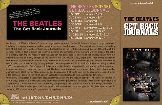 THE BEATLES / GET BACK JOURNALS 【8CD】 – Music Lover Japan