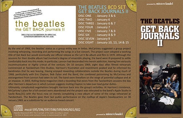 THE BEATLES / GET BACK JOURNALS II 【8CD】 – Music Lover Japan