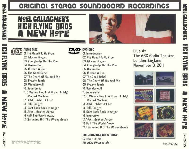 NOEL GALLAGHER 2011 A NEW HOPE CD+DVD