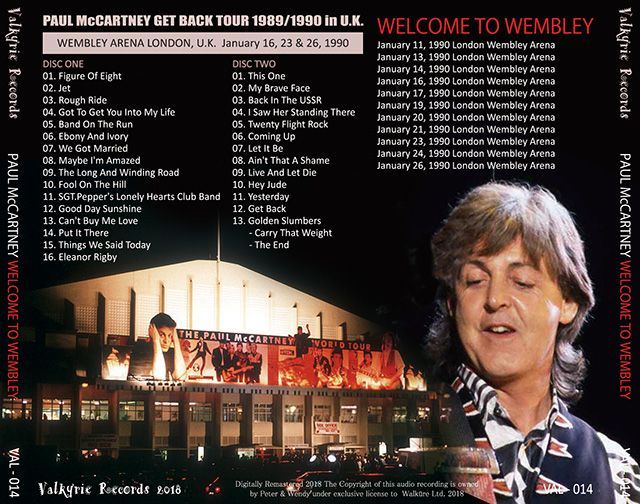 PAUL McCARTNEY / WELCOME TO WEMBLEY 1990 【2CD】 – Music Lover Japan