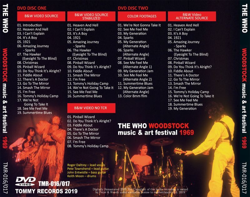 THE WHO / WOODSTOCK 1969 【2DVD】