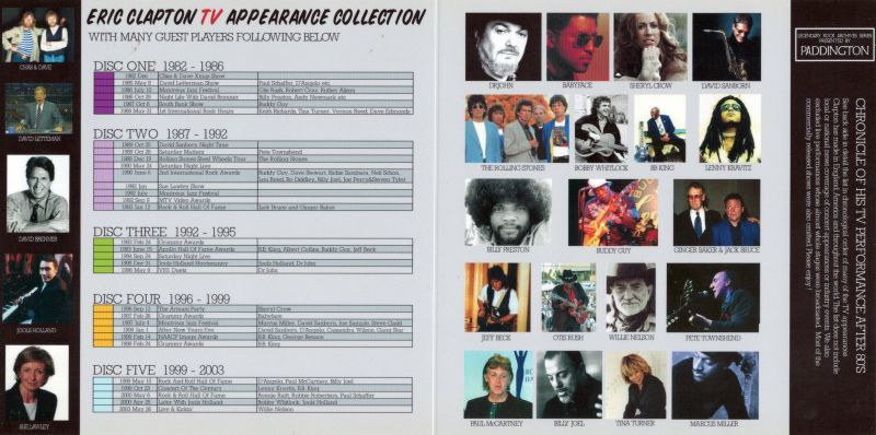 ERIC CLAPTON / TV APPEARANCE COLLECTION 【5CD】 – Music Lover Japan