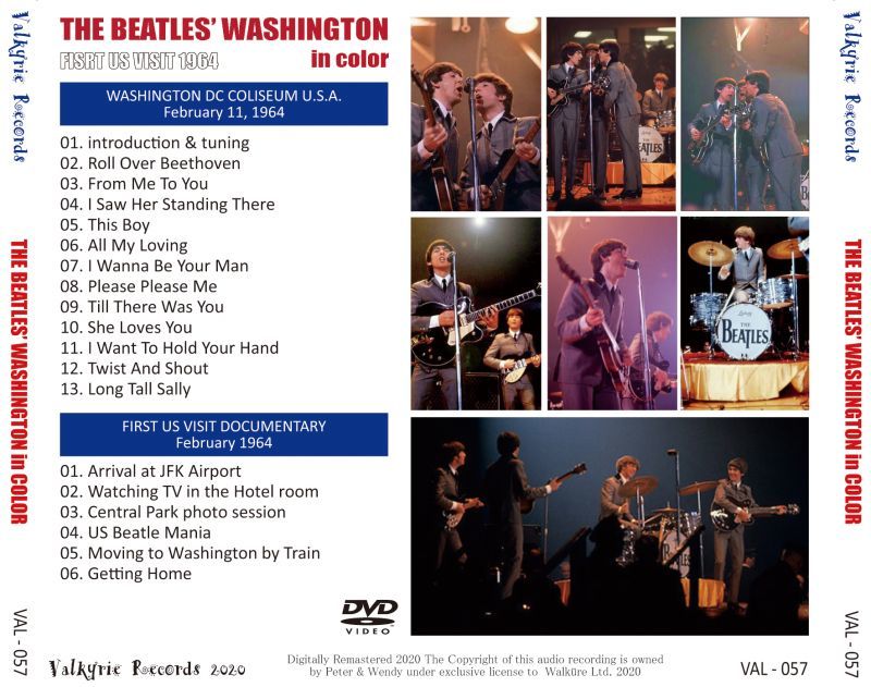 THE BEATLES 1964 THE BEATLES' WASHINGTON IN COLOR DVD – Music 