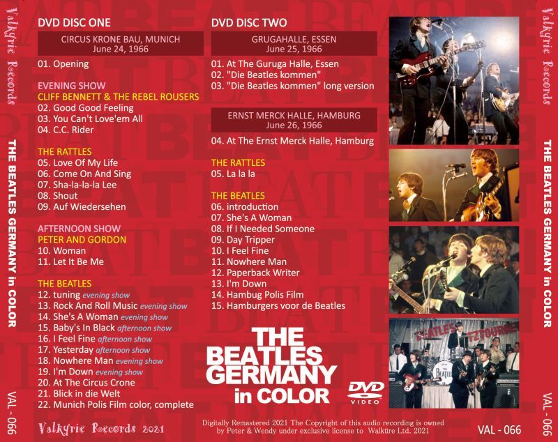 THE BEATLES 1966 GERMANY in COLOR 2DVD – Music Lover Japan