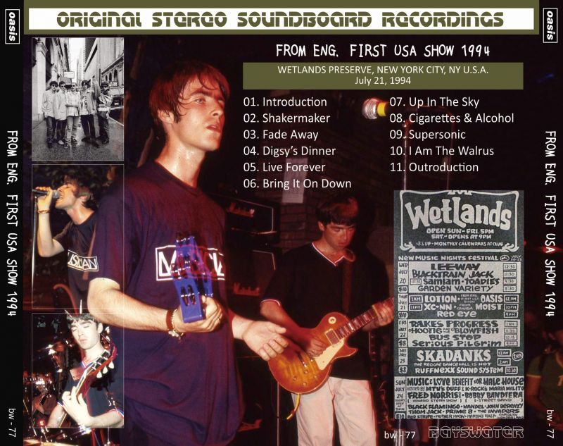 OASIS / 1994 FROM ENG. FIRST USA SHOW (1CD)