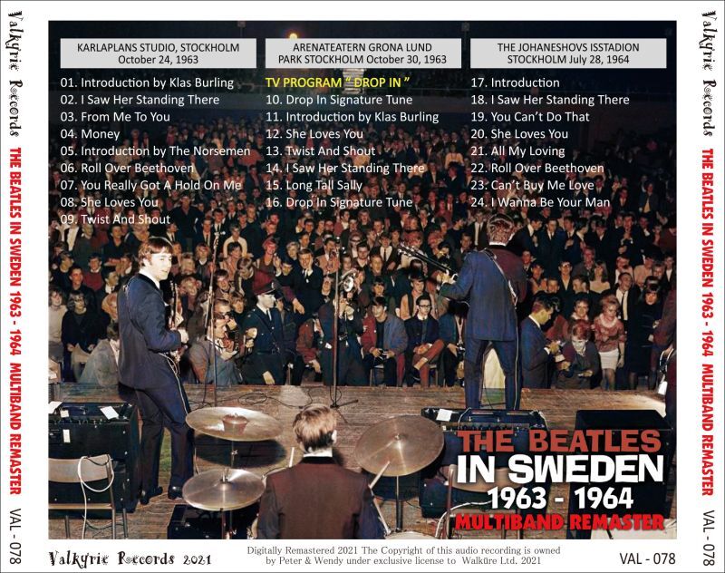 THE BEATLES / IN SWEDEN 1963 - 1964 MULTIBAND REMASTER (1CD 